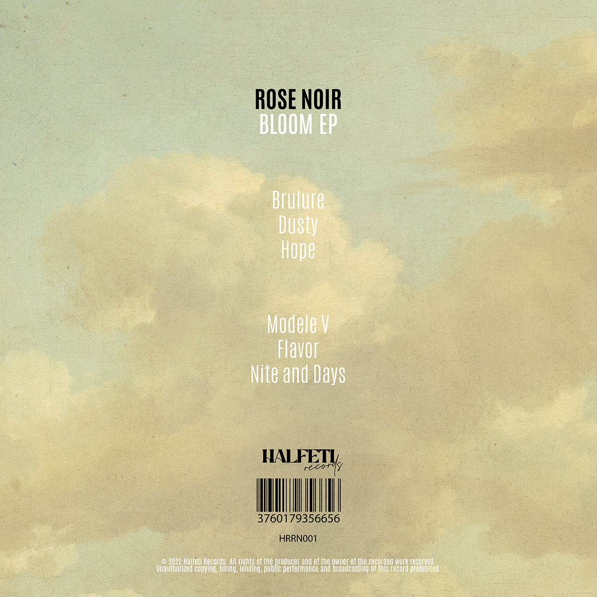 Rose Noir – Bloom (Limited Edition 1× Vinyl, Hand-Numbered)