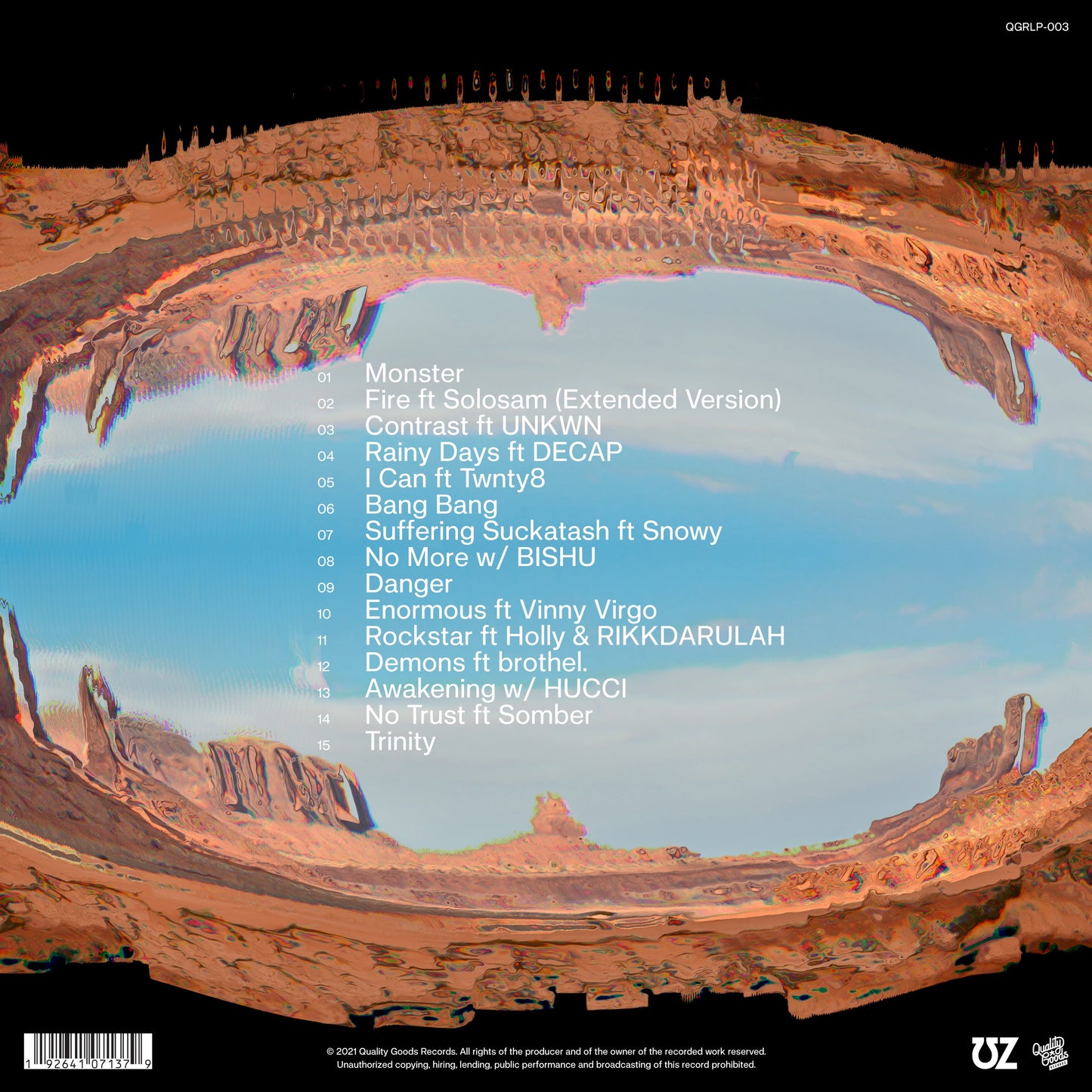 UZ – Trinity (Limited Edition 2× Vinyl LP, Hand-Numbered)